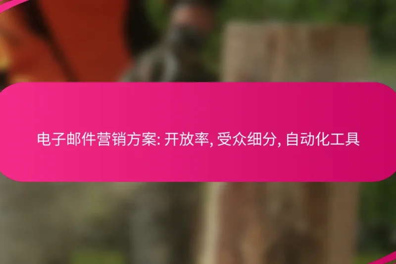 电子邮件营销方案: 开放率, 受众细分, 自动化工具