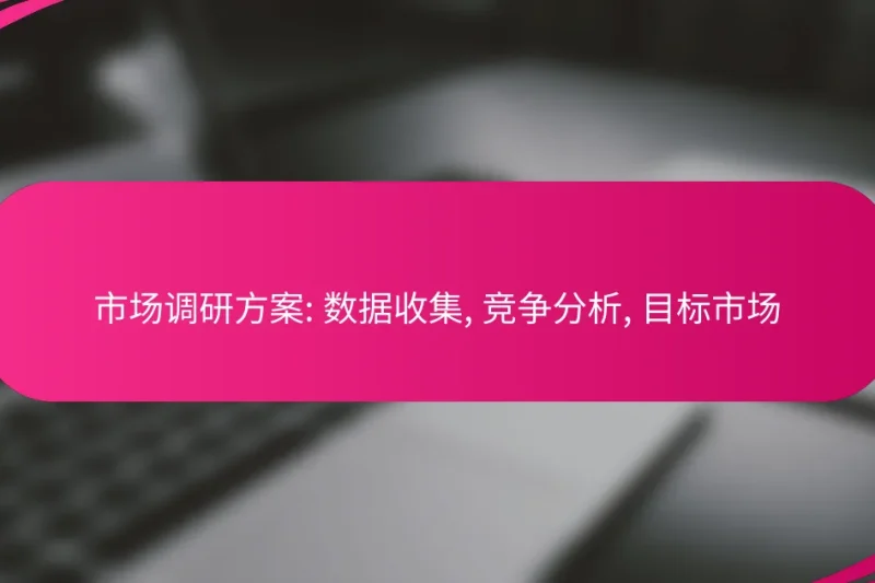 市场调研方案: 数据收集, 竞争分析, 目标市场